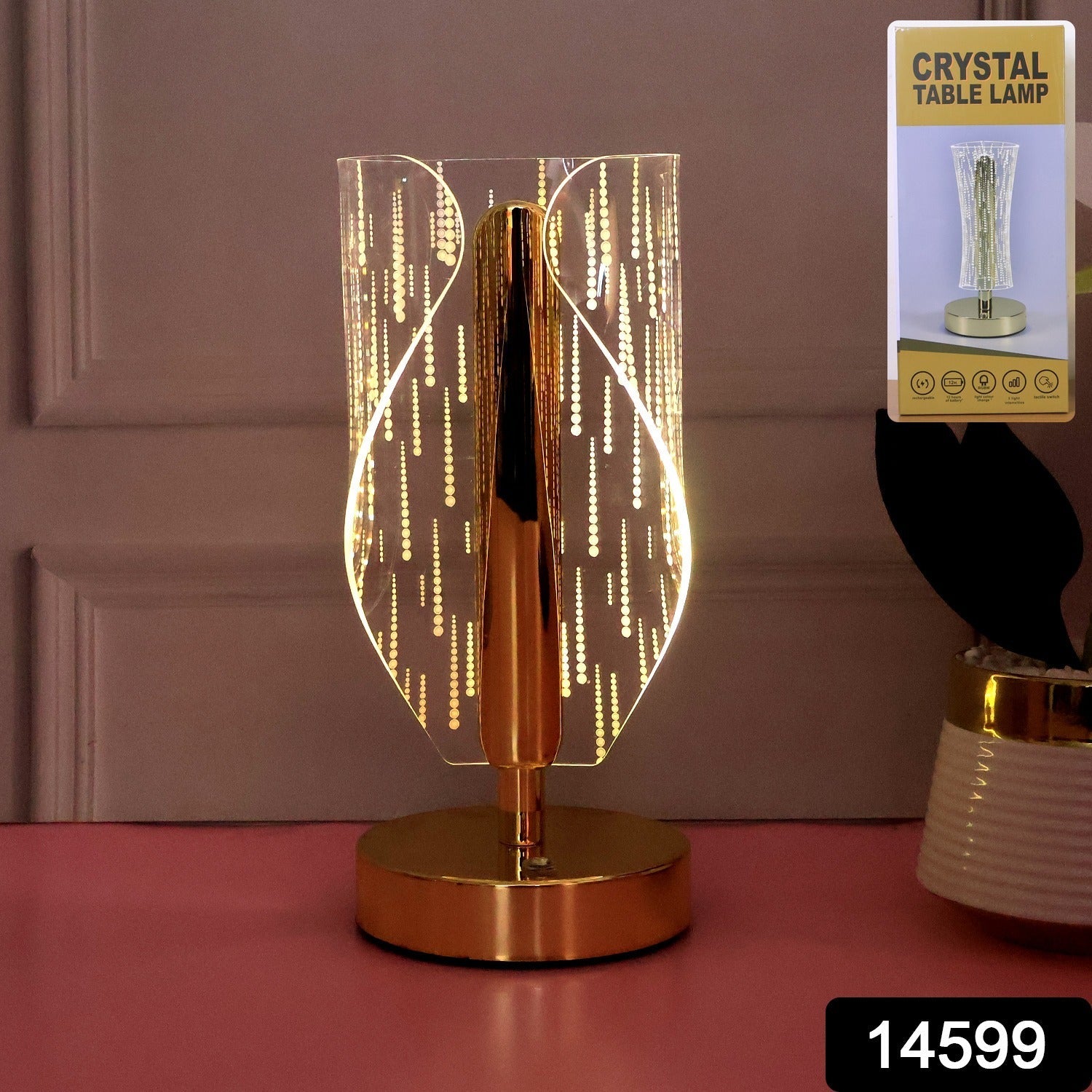 Modern Crystal LED Table Lamp (1 Pc) Modern Crystal LED Table Lamp (1 Pc)